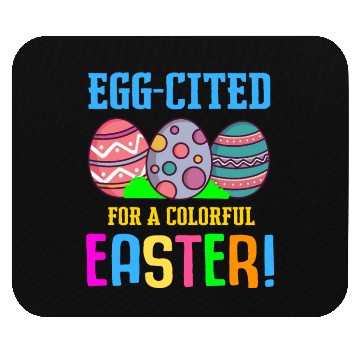 Discover Easter Colorful Egg Dye Rabbit Egg Hunt Mouse Pads