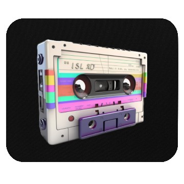 Discover 80s Music Cassette Tape : 3D, Neon, 80s songs Mouse Pads
