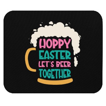 Discover Easter Bunnies Beer Drinking Holiday Rabbit Mouse Pads