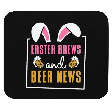 Discover Easter Bunnies Beer Drinking Holiday Rabbit Mouse Pads