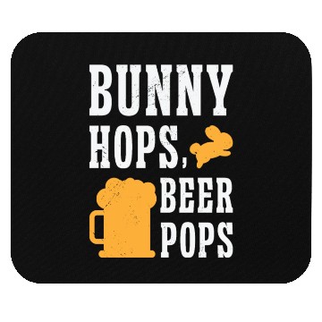Discover Easter Bunnies Beer Drinking Holiday Rabbit Mouse Pads
