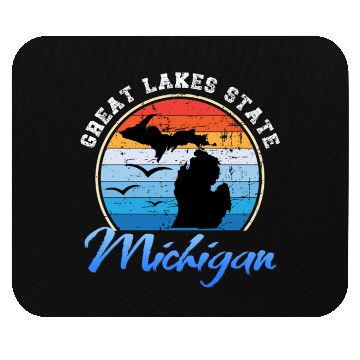 Discover Michigan The Great Lakes State Mouse Pads