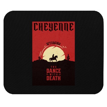 Discover Cheyenne Wyoming wild west town Mouse Pads