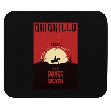 Discover Amarillo Texas wild west town Mouse Pads