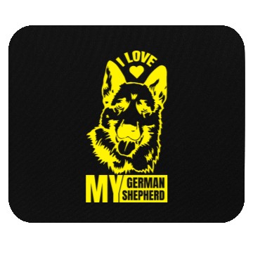 Discover I love my German Shepherd Mouse Pads