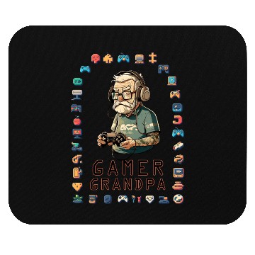 Discover Gamer Grandpa Mouse Pads