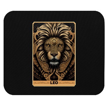 Discover Leo Astrology Sign Lion Zodiac Tarot Card Occult W Mouse Pads