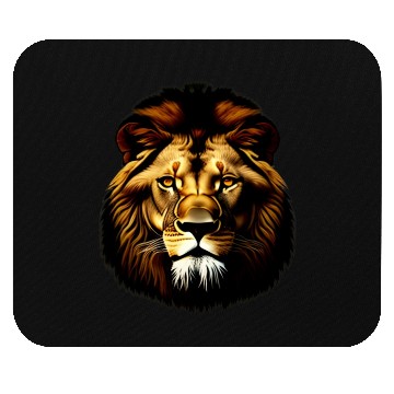 Discover Lion Face Mouse Pads