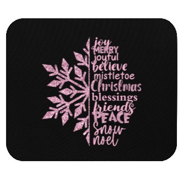 Discover Christmas Snowflake Sublimation Mouse Pads