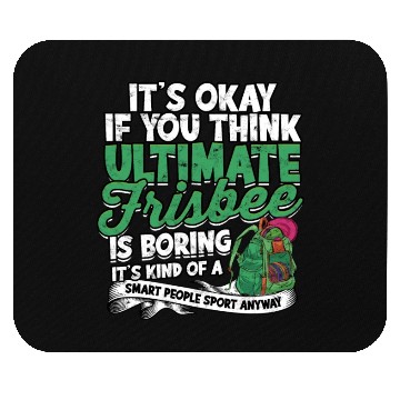Discover Ultimate Frisbee Importanter Disc Golf Ultimate Mouse Pads