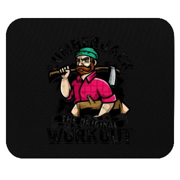 Discover Lumberjack - the original workout - Lumberjack Mouse Pads