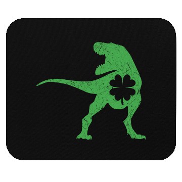 Discover Tyrannosaurus T Rex Dinosaur St Patricks Day Irish Mouse Pads