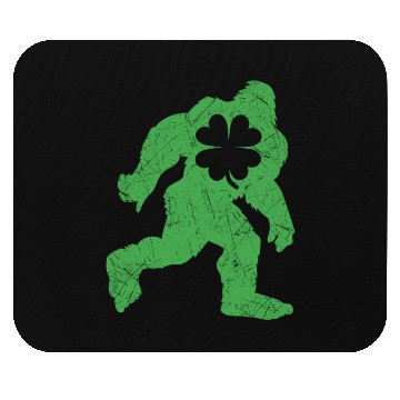 Discover St Patricks Day Bigfoot Irish Sasqautch Mouse Pads