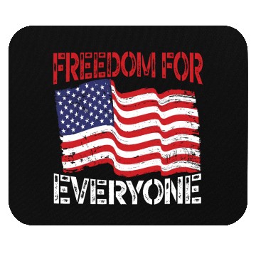 Discover Freedom For Everyone America USA Flag 4th Of July Mouse Pads