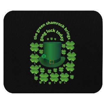 Discover St patrick s day green shamrock Mouse Pads