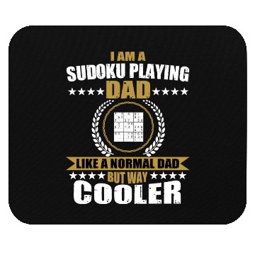 Discover Sudoku Playing Dad For Men Mouse Pads