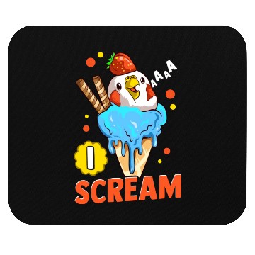 Discover Budgie Bird Icecream Mouse Pads