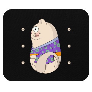 Discover Cute Japanese Cat Side View Open Eyes Mouse Pads