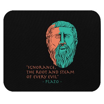 Discover Plato Stoic Philosophy Quote Mouse Pads