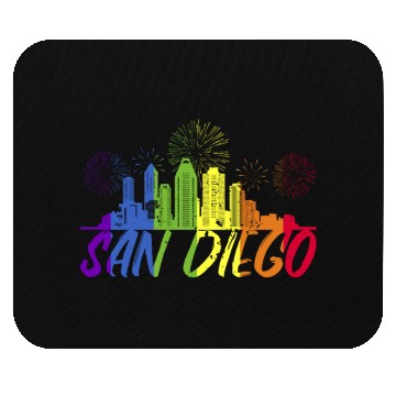 Discover San Diego Pride Skyline, Pride Parade San Diego Mouse Pads