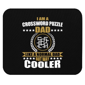 Discover Crossword Puzzle Dad For Men Mouse Pads