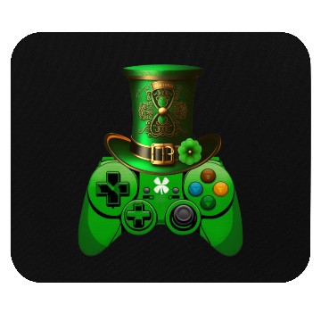 Discover St Patricks Day Video Game Mouse Pads | Gamer Leprechau