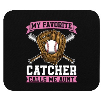 Discover Softball Aunt Mouse Pads