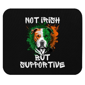 Discover not irish but supportive pitbull mom Mouse Pads