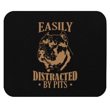 Discover Easily Distracted by Pits Pit Bull Dog Mouse Pads