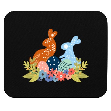 Discover Easter Bunny Friends Mouse Pads