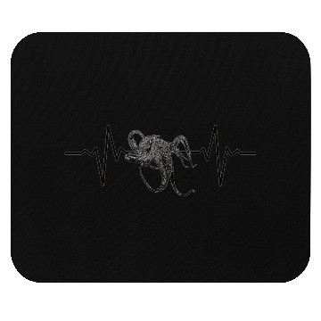 Discover Octopus heartbeat gift Mouse Pads
