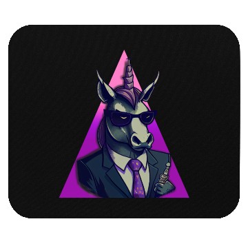 Discover Unicorn Wearing A Suit Mouse Pads