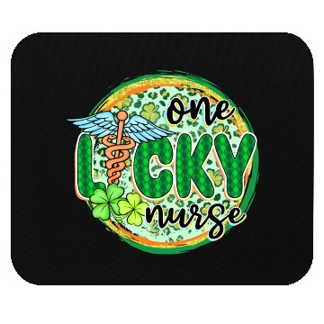 Discover One Lucky Nurse Mouse Pads