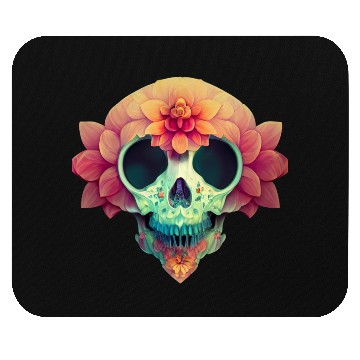 Discover Floral Skull Candy Mouse Pads