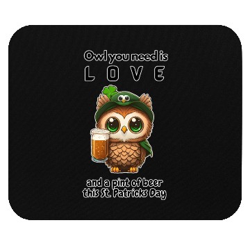 Discover Owl You Need Is Love Mouse Pads