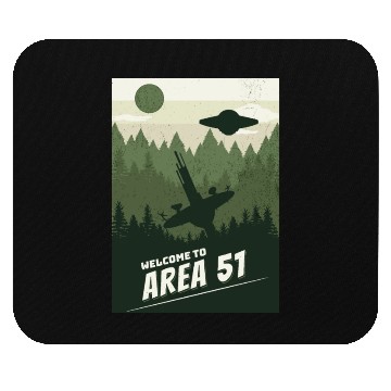 Discover Welcome To area 51 Mouse Pads