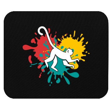 Discover monkey silhouette Mouse Pads