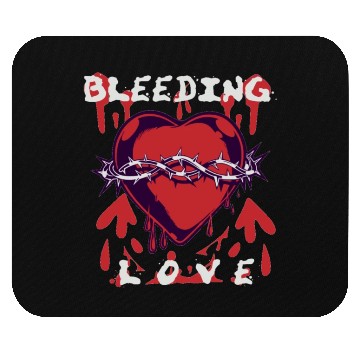 Discover Bleeding love, heart, broken, depressed, dark Mouse Pads