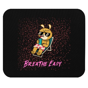 Discover Breathe Easy (Bunny) Mouse Pads