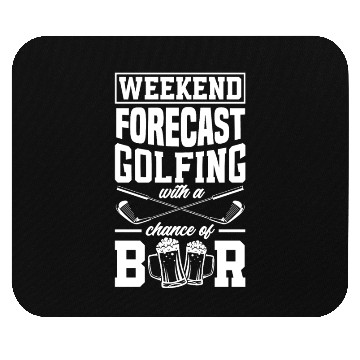 Discover Golf Weekend Beer Drinking Golf Playing Mouse Pads