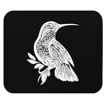 Discover Exotic Tattoo Hummingbird Tribal Style Wings Mouse Pads