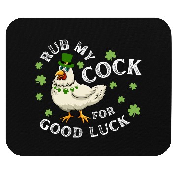 Discover Rub My Cock For Good Luck St Patrick's Day Mouse Pads
