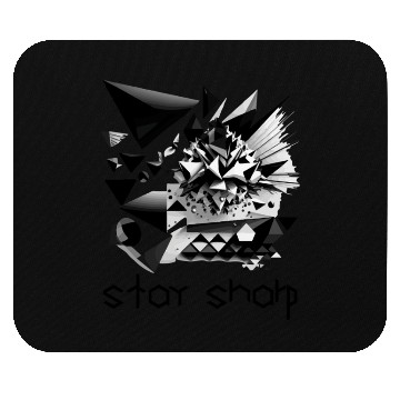 Discover Black and white abstract design Mouse Pads