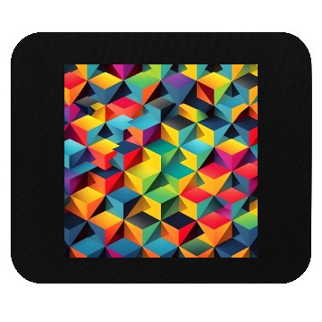 Discover geometric psychedelic wallpaper Mouse Pads