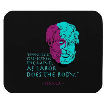 Discover Seneca Stoic Philosophy Quote Mouse Pads