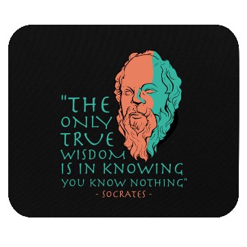 Discover Socrates Stoic Philosophy Quote Mouse Pads