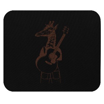 Discover Giraffe Playing Guitar Mouse Pads
