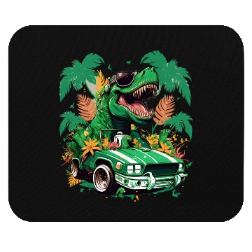 Discover St Patricks Day Dinosaur Monster Truck Trex Mouse Pads