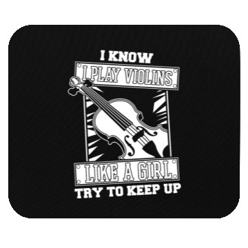 Discover Violin Violinist Girl Mouse Pads