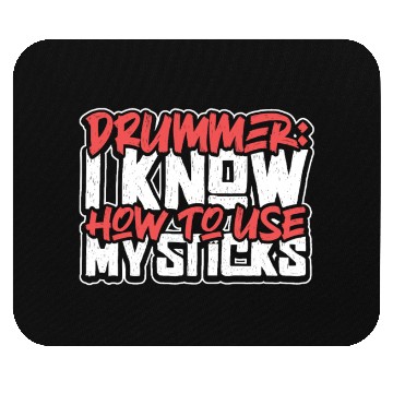 Discover Drummer Drums Music Drum Set Drumming Mouse Pads